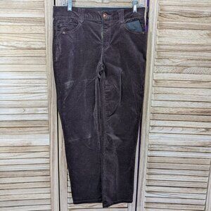 Democracy Pants Corduroy Velvet  w/ "AB" Solution Brown Size 8P
